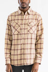 UNISEX LONG SLEEVE FLANNEL BUTTON DOWN SHIRT