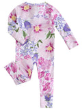 PoshTOT Morning Glory Bamboo Baby Convertible Zippy Romper