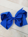 Texas Size Big Hair Bows - French Clip - 6.5"