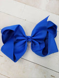 Texas Size Big Hair Bows - French Clip - 6.5"