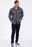 Full Checkered Long Sleeve Flannel Button Shirt
