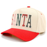 C.C SANTA APPLIQUE LETTER Embroidered Trucker Cap