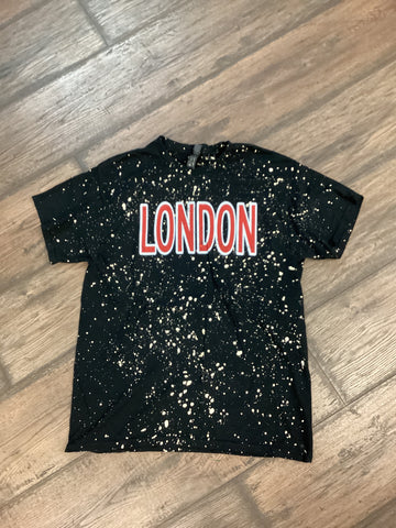 Bubble LONDON Bleach Splatter Tee