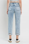 90'S VINTAGE SUPER HIGH RISE STRAIGHT JEANS