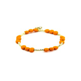 Orange Gold Bracelets