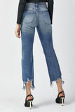 HIGH RISE STRAIGHT CROP JEANS