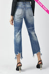 PLUS HIGH RISE STRAIGHT CROP JEANS
