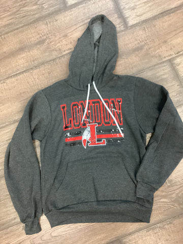 London 3 Line Hoodie