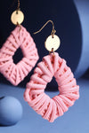 Abstract Rattan Earrings