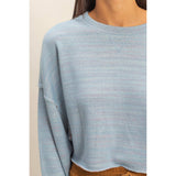 Drop-Shoulder Cropped Top