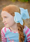 Texas Size Big Hair Bows - French Clip - 6.5"