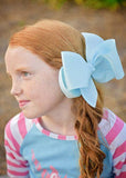Texas Size Big Hair Bows - French Clip - 6.5"