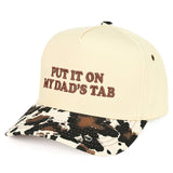 C.C PUT IT ON MY DAD'S TAB Letter Trucker Hat