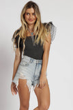 Organza Ruffle Top