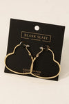 Gold Heart Earrings