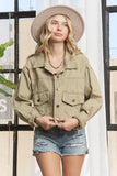 OUTFIT CROPPED WITH FRONT POCKETS JACKET- LEJ3873