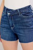 Criss-cross Waistband High Waisted Shorts