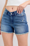 V-front Shorts W Shield Pockets