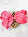 Texas Size Big Hair Bows - French Clip - 6.5"