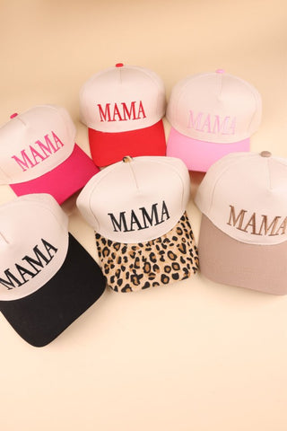 Mama Two Tone Canvas Cotton Cap