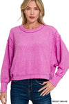 Brushed Melange Hacci Oversized Sweater