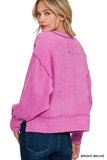 Brushed Melange Hacci Oversized Sweater