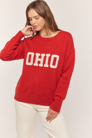 Ohio Embroidered Sweater Plus Size