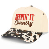 C.C KEEPIN' IT COUNTRY Letter Two Tone Trucker Hat