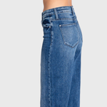 HIGH RISE COMFORT STRETCH WIDE LEG JEANS
