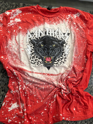 Panthers leopard Bleached Tee