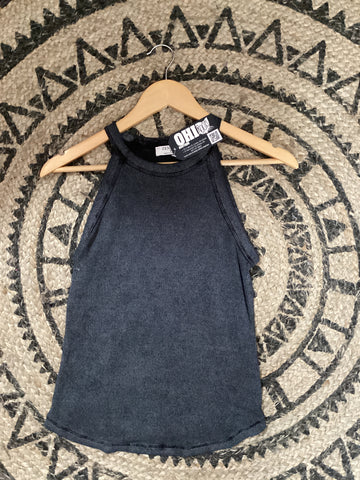acid wash ribbed tank