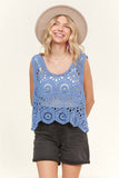 CASUAL CROCHET TANK TOP- LET3162