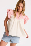 UT1093 Embroidered Detail Blouse