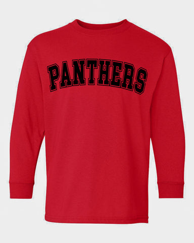 Panthers Long Sleeve Tee (Toddler-Adult)