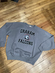 Acid Wash Graham Falcons Crewneck