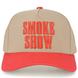 C.C SMOKE SHOW Letter on Two Tone Trucker Hat