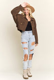 OUTFIT CROPPED WITH FRONT POCKETS JACKET- LEJ3873