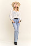 OPEN FRONT CARDIGAN WITH A V-NECK- LESW4111