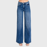 HIGH RISE COMFORT STRETCH WIDE LEG JEANS