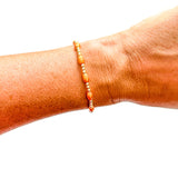 Orange Gold Bracelets