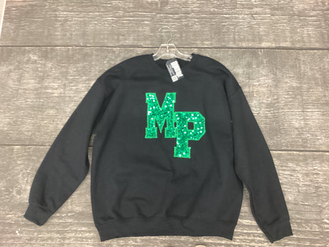 Madison Plains Sequins crewneck