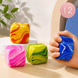 PRE-ORDER  Marbled Cube Squeeze Squishy Stress Relief Toy