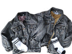 Smalls Acid Wash Black Jean Jacket