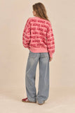 MERRY SCRIPT CARDIGAN