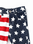 Kids Girls Stars and Stripes Patriotic Jeans