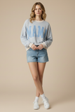 T-42276-"mama" cloudy knit stripe long sleeve top