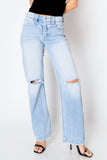 TUMMY CONTROL HIGH RISE RELAXED STRAIGHT LEG JEANS