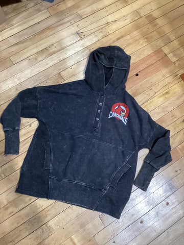 Triad Cardinals Acid Wash Pullover