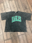 Acid Wash Black Eagles over sized tee