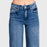 HIGH RISE COMFORT STRETCH WIDE LEG JEANS